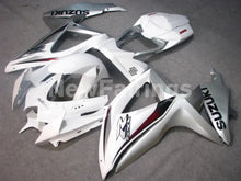 Laden Sie das Bild in den Galerie-Viewer, White and Silver Factory Style - GSX-R600 08-10 Fairing Kit