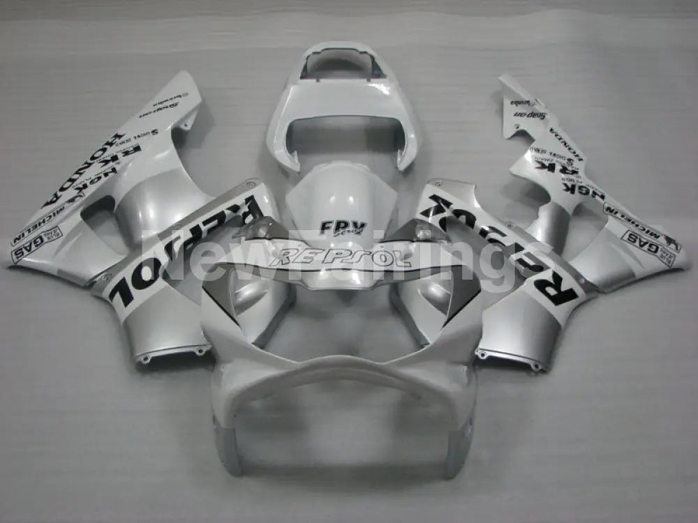 White and Silver Repsol - CBR 929 RR 00-01 Fairing Kit -