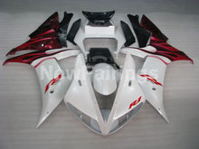 Laden Sie das Bild in den Galerie-Viewer, White and Wine Red Flame - YZF-R1 02-03 Fairing Kit