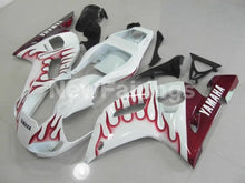 Laden Sie das Bild in den Galerie-Viewer, White and Wine Red Flame - YZF-R6 98-02 Fairing Kit Vehicles &amp; Parts &gt; Vehicle Parts &amp; Accessories &gt; Motor Vehicle