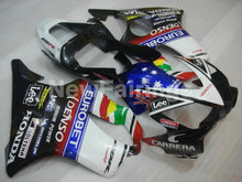 Laden Sie das Bild in den Galerie-Viewer, White and Black Blue Lee - CBR600 F4i 01-03 Fairing Kit -