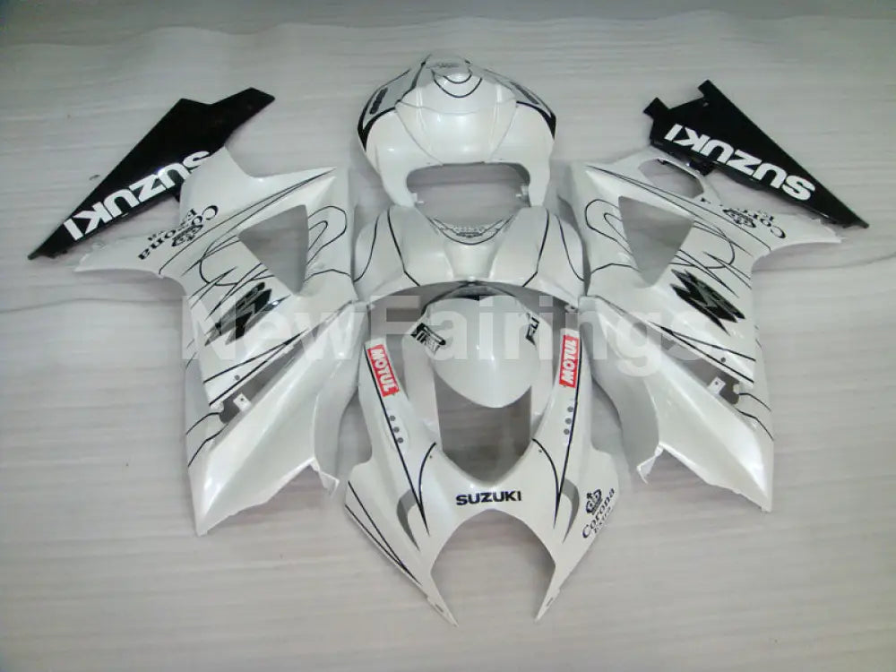 White Black Corona - GSX - R1000 07 - 08 Fairing Kit