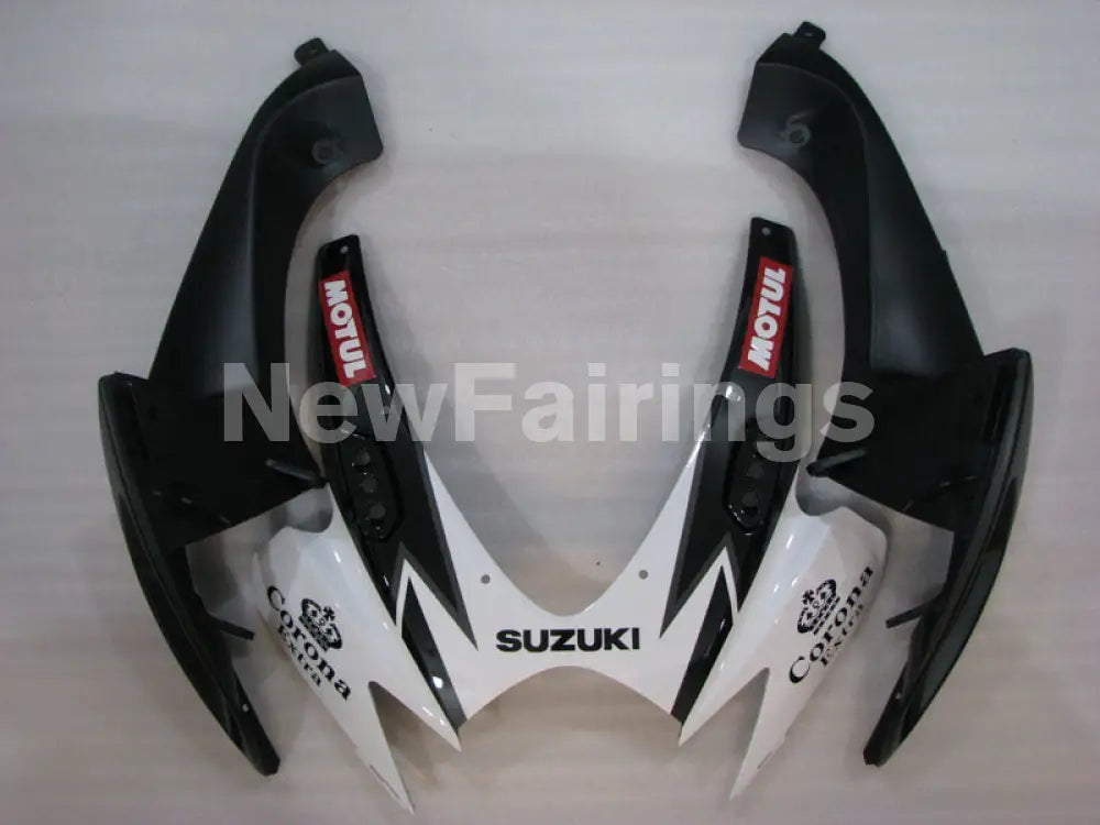 White and Black Corona - GSX-R750 06-07 Fairing Kit