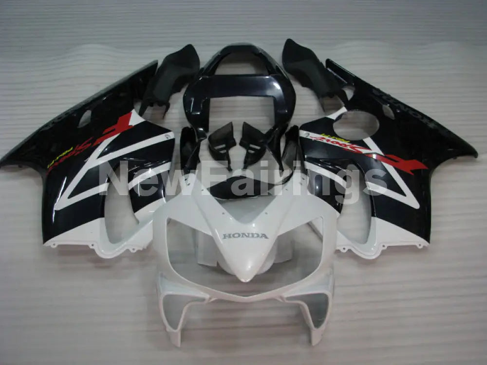 White and Black Factory Style - CBR600 F4i 01-03 Fairing Kit