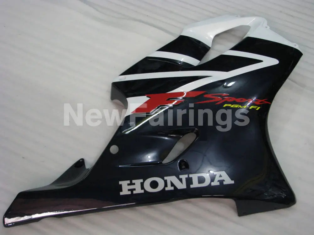 White and Black Factory Style - CBR600 F4i 01-03 Fairing Kit