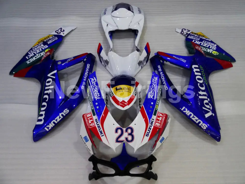 White Blue and Red MOTOREX - GSX-R600 08-10 Fairing Kit