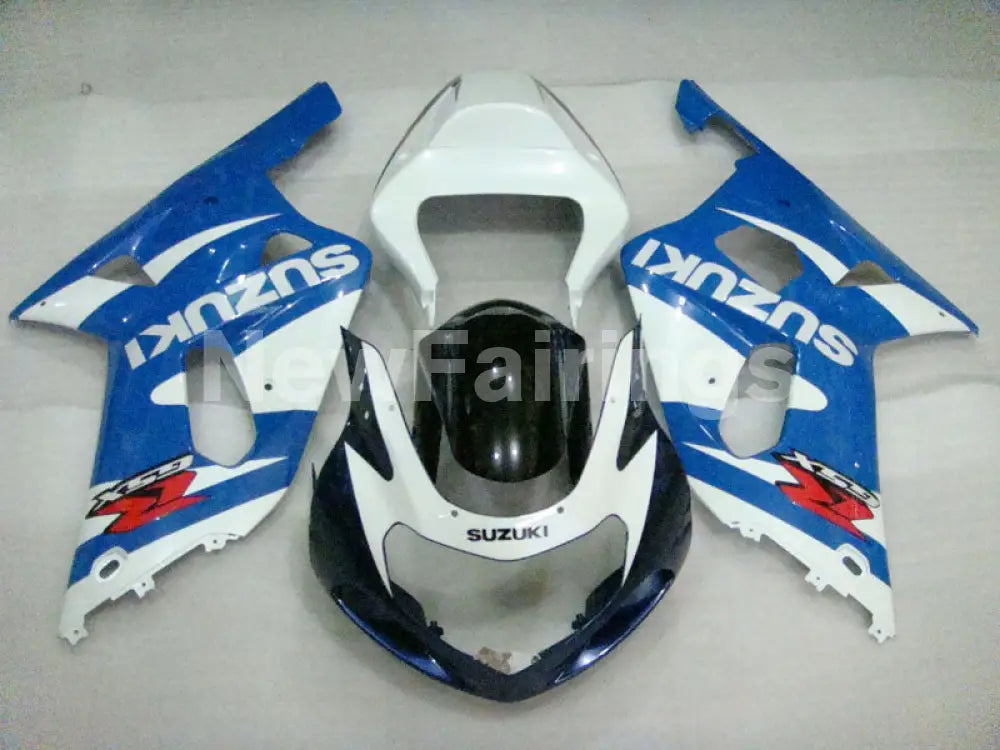 White Blue Black Factory Style - GSX-R600 01-03 Fairing Kit