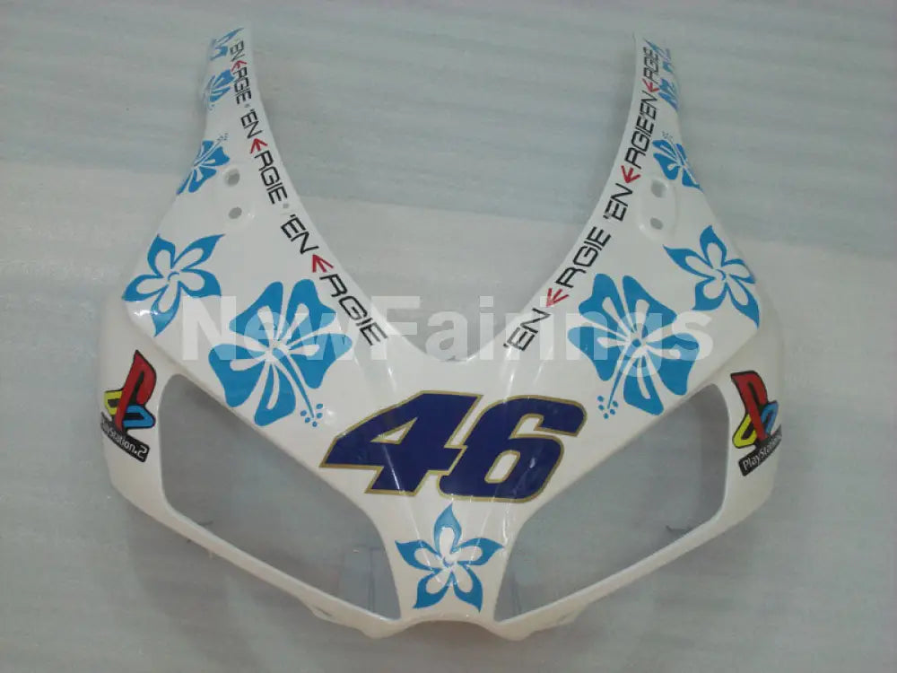 White and Blue Nastro Azzurro - CBR1000RR 06-07 Fairing Kit