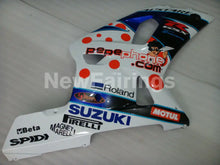 Laden Sie das Bild in den Galerie-Viewer, White and Blue Yellow Dark Dog - GSX-R750 00-03 Fairing Kit