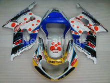 Laden Sie das Bild in den Galerie-Viewer, White and Blue Yellow Dark Dog - GSX-R750 00-03 Fairing Kit