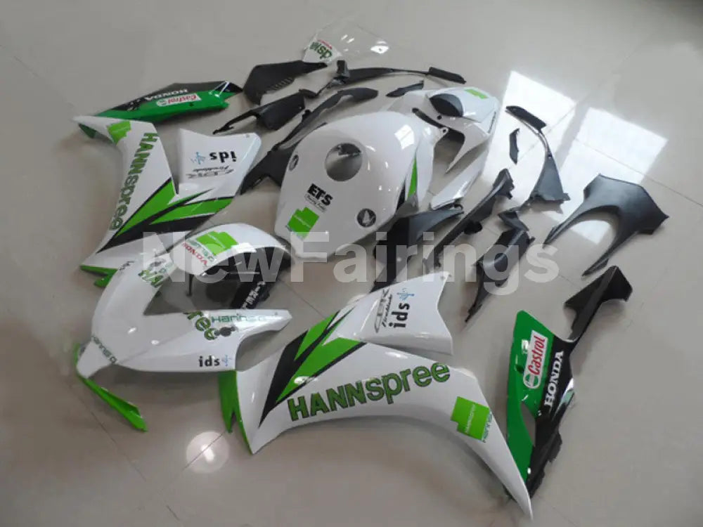 White and Green HANN Spree - CBR1000RR 12-16 Fairing Kit -