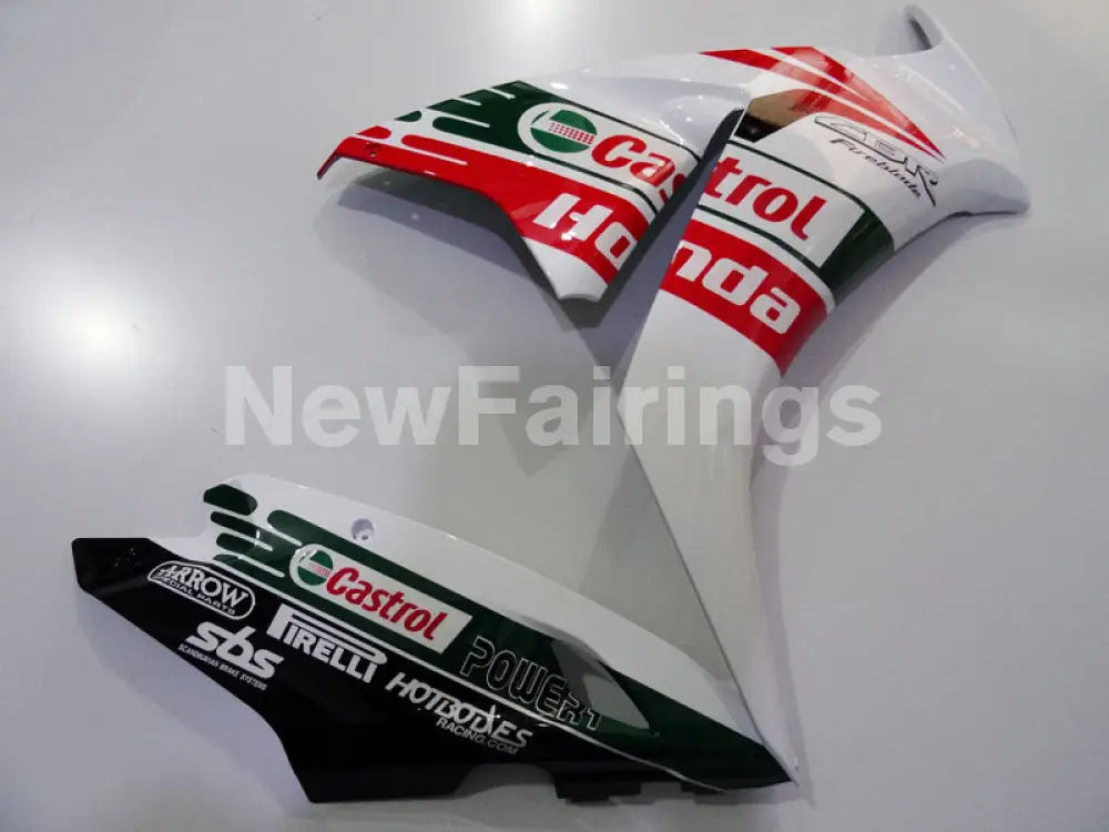 White and Green Red Castrol - CBR1000RR 12-16 Fairing Kit -