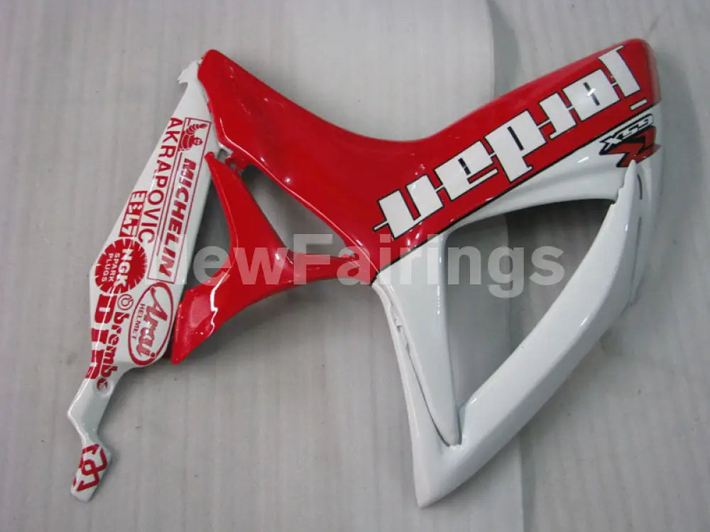 White and Red Jordan - GSX-R750 06-07 Fairing Kit Vehicles