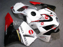 Laden Sie das Bild in den Galerie-Viewer, White and Red Konica Minolta - CBR600RR 03-04 Fairing Kit -