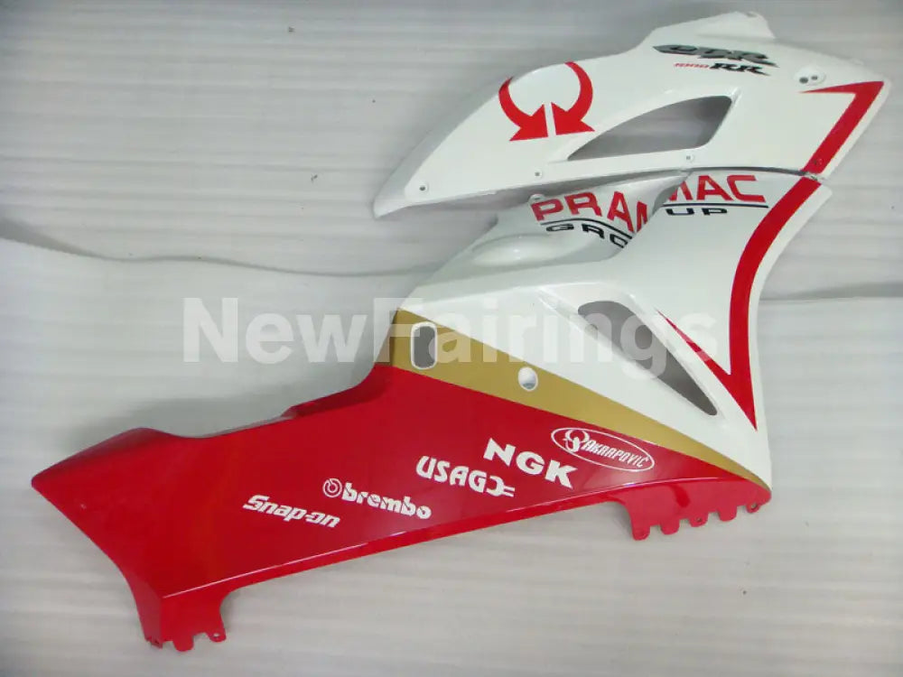 White and Red PRAMAC - CBR1000RR 04-05 Fairing Kit -