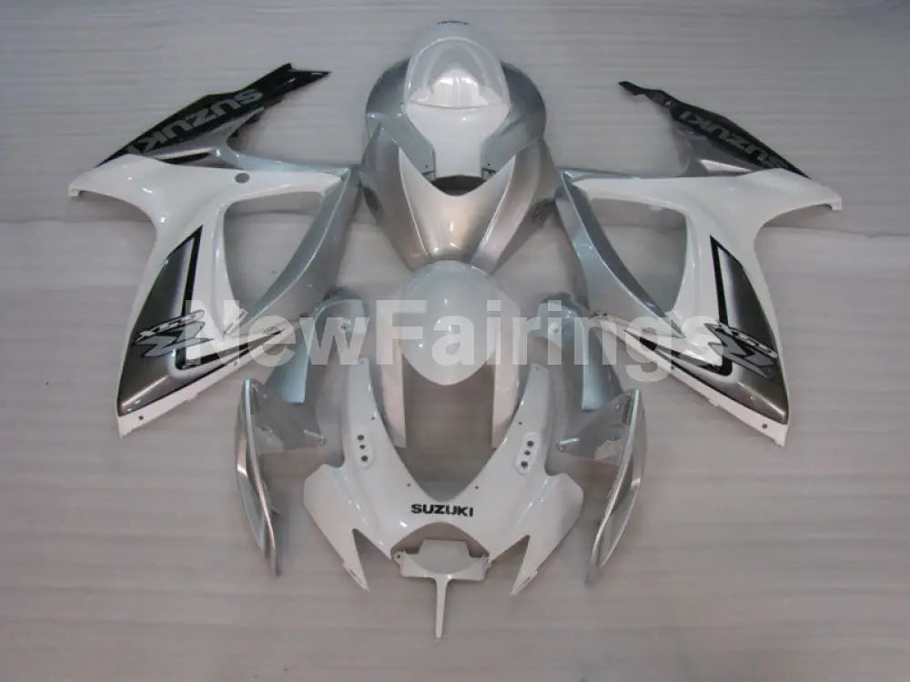 White Silver Factory Style - GSX-R600 06-07 Fairing Kit