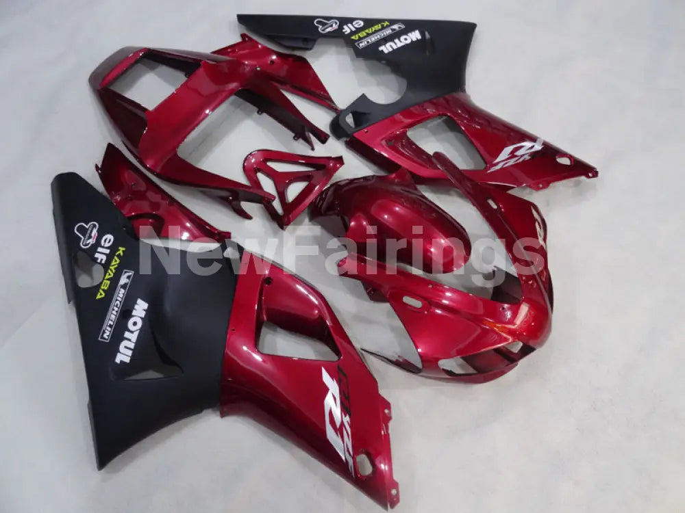 Wine Red and Black Factory Style - YZF-R1 98-99 Fairing Kit