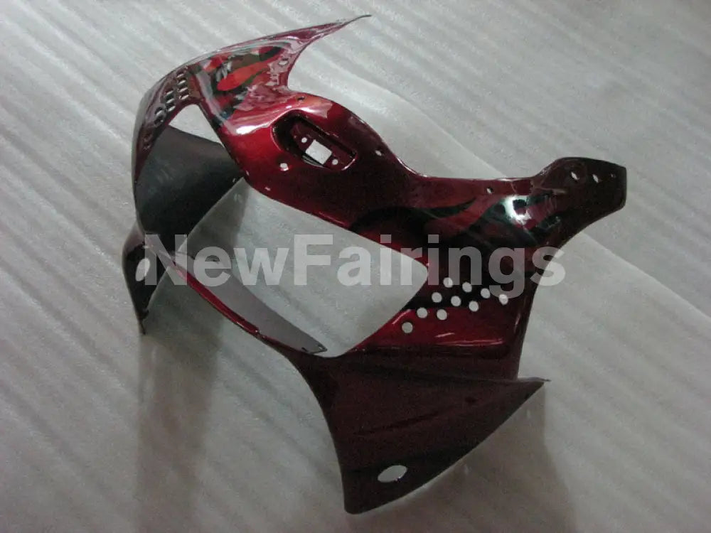 Wine Red and Black Flame - CBR 919 RR 98-99 Fairing Kit -