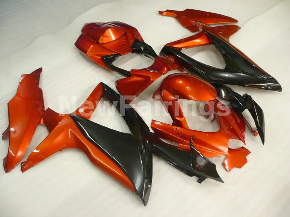 Wine Red and Black No decals - GSX-R600 08-10 Fairing Kit