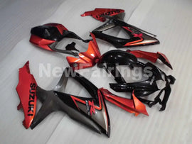 Wine Red and Grey Black Factory Style - GSX-R600 08-10 Fairing Kit