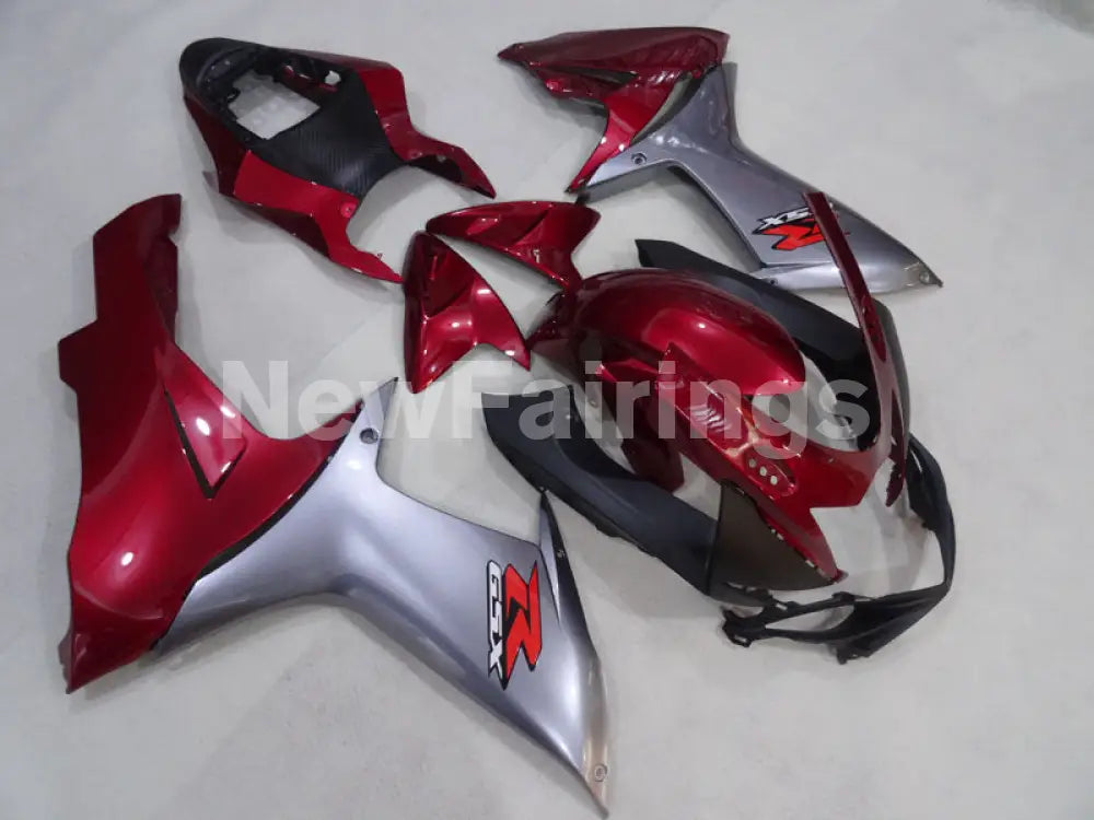 Wine Red and Silver Factory Style - GSX-R750 11-24 Fairing