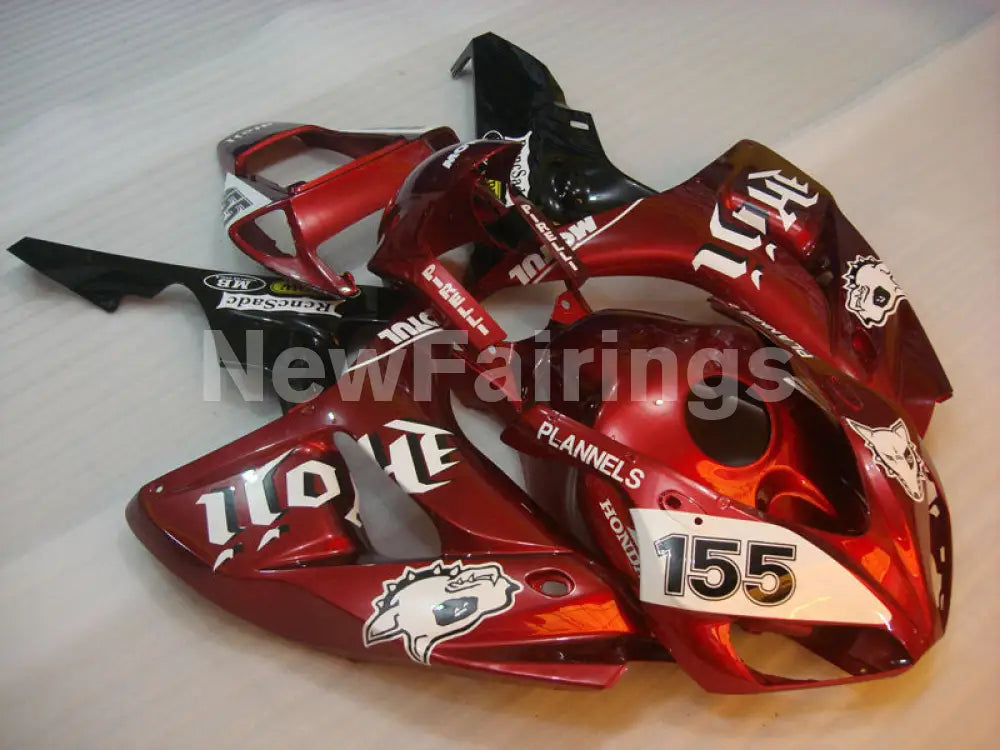 Wine Red and Black PIRELLI - CBR1000RR 06-07 Fairing Kit -