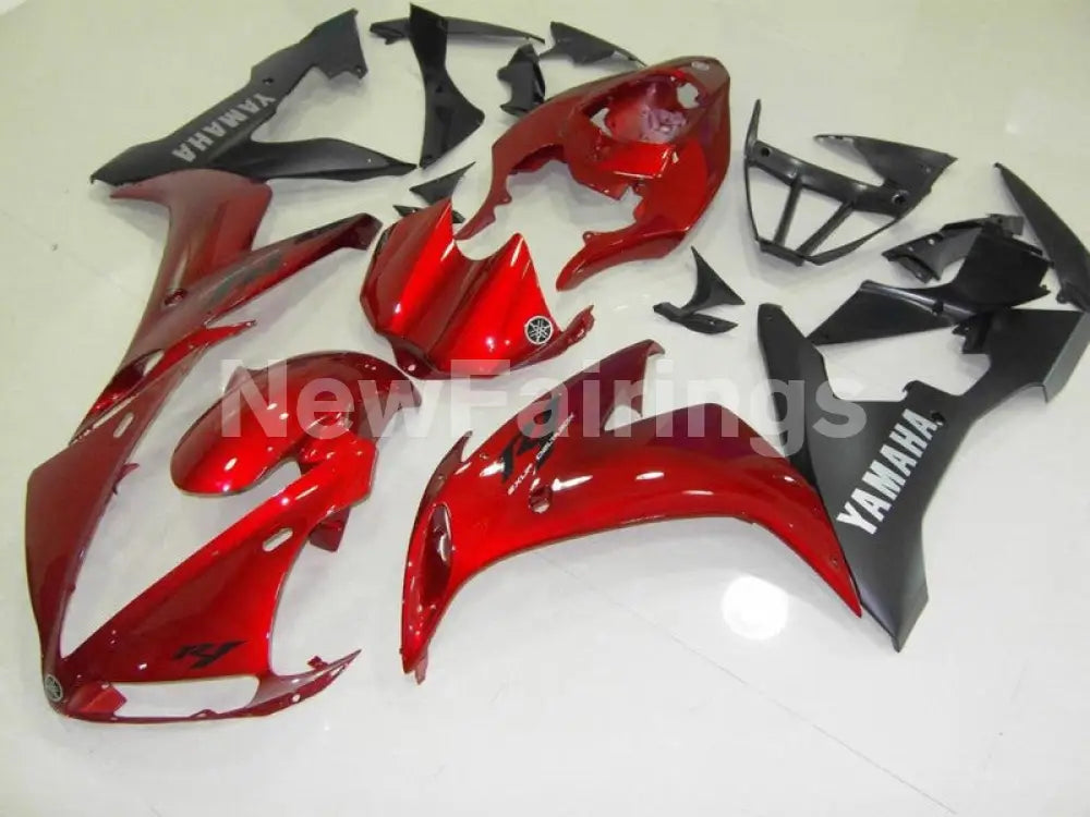 Wine Red Matte Black Factory Style - YZF-R1 04-06 Fairing