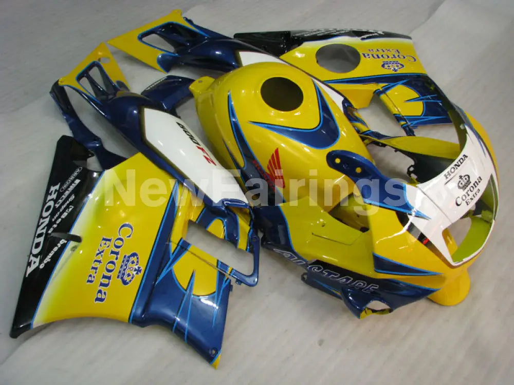 Yellow and Blue Corona - CBR600 F2 91-94 Fairing Kit -