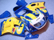 Laden Sie das Bild in den Galerie-Viewer, Yellow and Blue White Corona - GSX-R600 96-00 Fairing Kit -