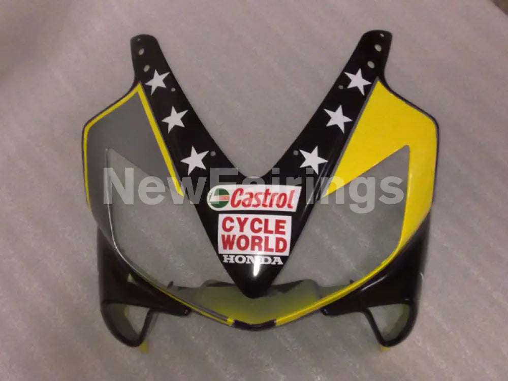 Yellow and Black Castrol - CBR600 F4i 01-03 Fairing Kit -