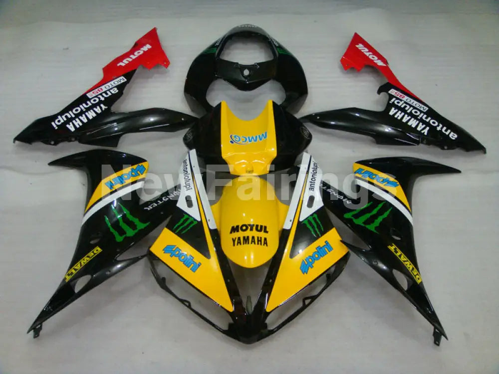 Yellow and Black Red Monster - YZF-R1 04-06 Fairing Kit