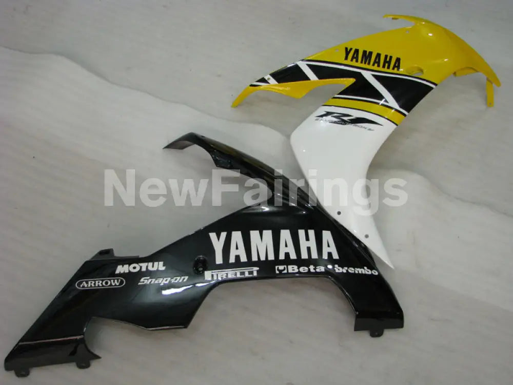 Yellow Black White Factory Style - YZF-R1 04-06 Fairing Kit