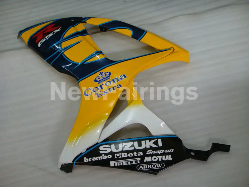 Yellow Blue and White Corona - GSX-R750 06-07 Fairing Kit