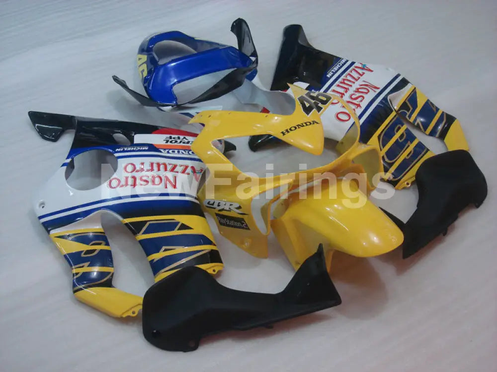 Yellow and Blue White Nastro Azzurro - CBR600 F4i 01-03